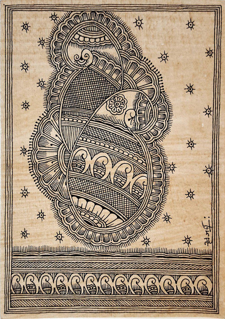 Aripan Sacred Art Traditional Art by Sanjay Kumar Jayswal | ArtZolo.com