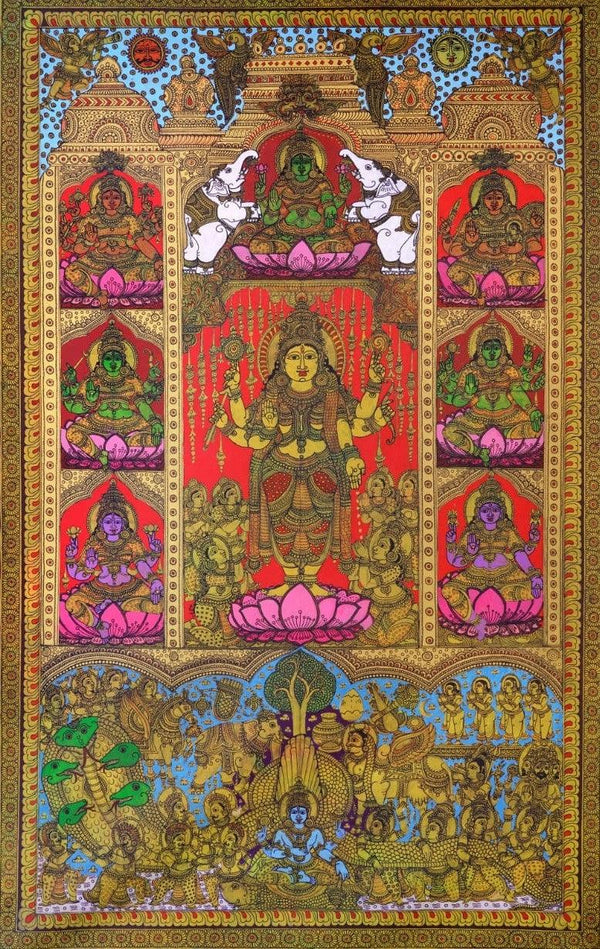 Ashtalakshmi Painting by Harinath N | ArtZolo.com