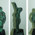 Figurative sculpture titled 'Aspiration', 5x5x8 inches, by artist Tanzeem Baredia on Brass