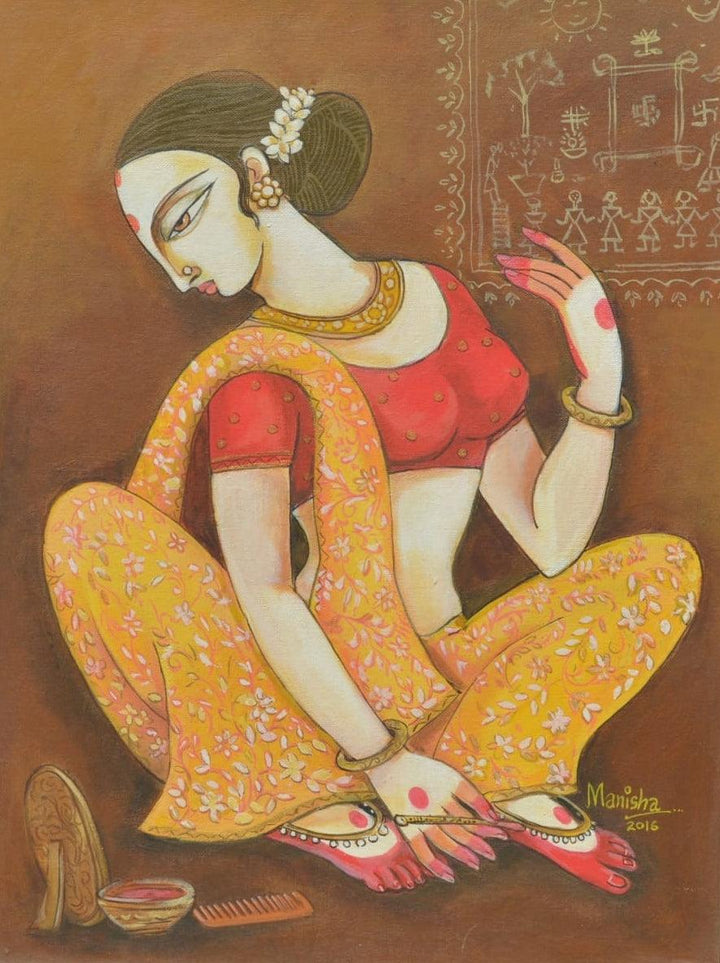 Atraction Of Beauty Painting by Manisha Srivastava | ArtZolo.com