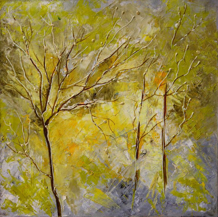 Autumn Falls Painting by Bahadur Singh | ArtZolo.com