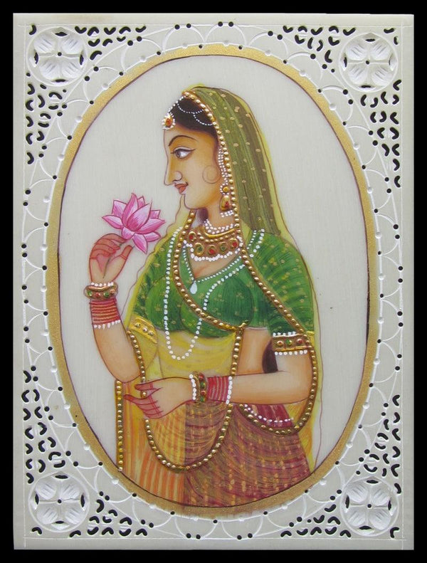 Awaiting Lady Ragini Traditional Art by Unknown | ArtZolo.com
