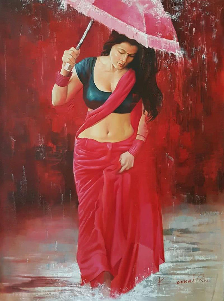 Baarish Painting by Kamal Rao | ArtZolo.com