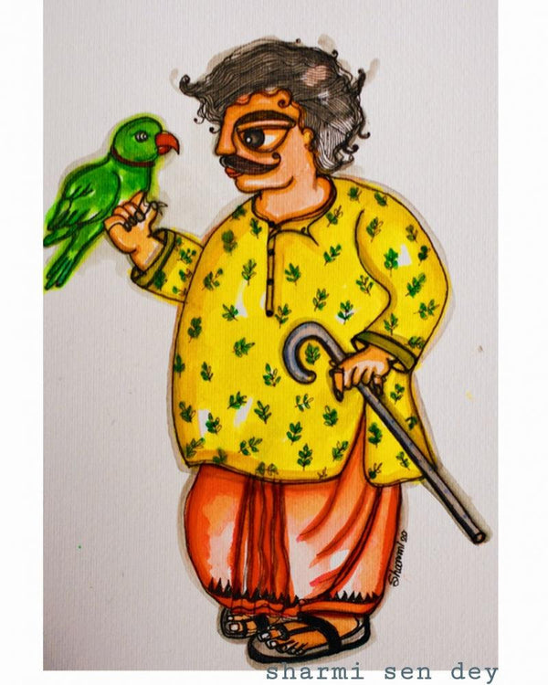 Babu Painting by Sharmi Dey | ArtZolo.com