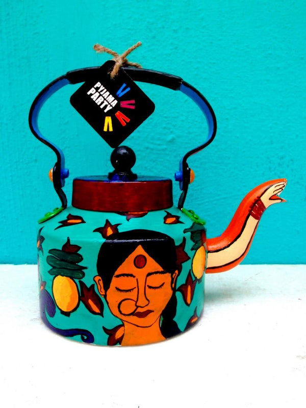 Back To The Basics Limited Edition Hand Painted Kettle Handicraft by Rithika Kumar | ArtZolo.com