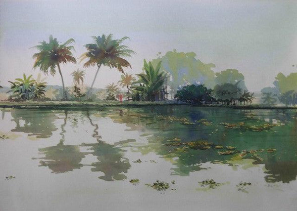 Backwaters Painting by Bijay Biswaal | ArtZolo.com