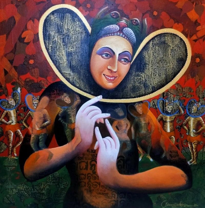 Bagha Nacha 2 Painting by Kanha Behera | ArtZolo.com