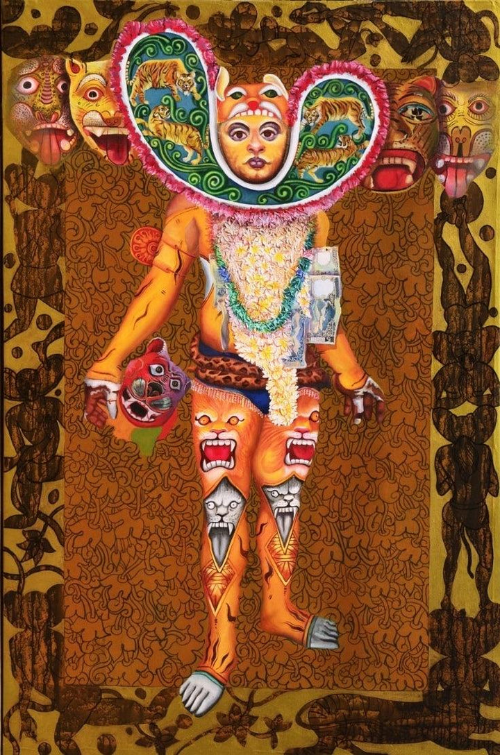Bagha Nacha Painting by Kanha Behera | ArtZolo.com