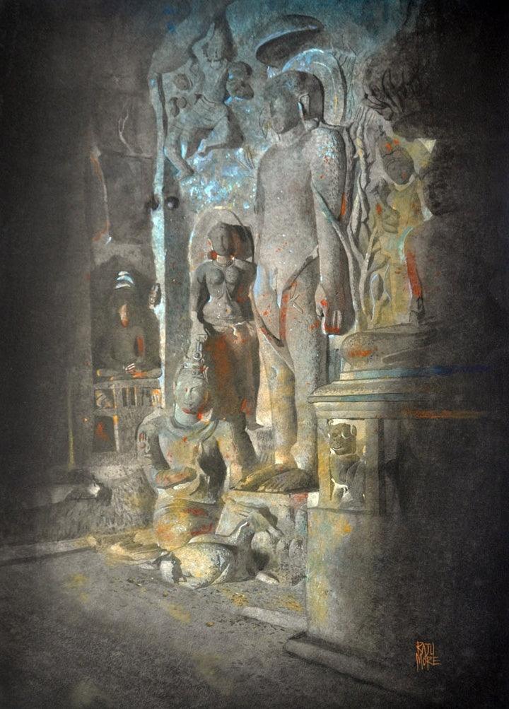 Bahubali Painting by Raju More | ArtZolo.com