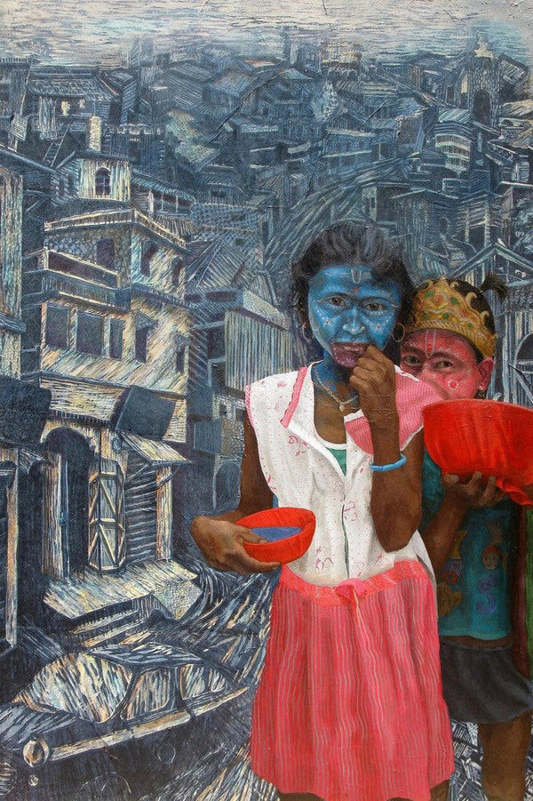 Bahurupi 2 Painting by Biswajit Roy | ArtZolo.com