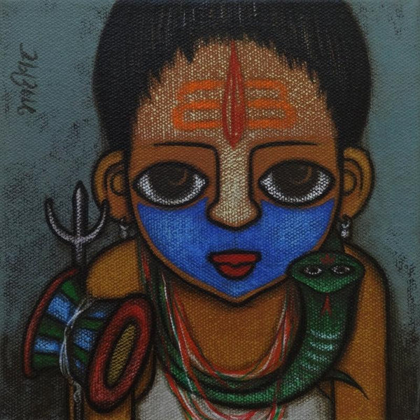 Bahurupiya 2 Painting by Hitendra Singh Bhati | ArtZolo.com