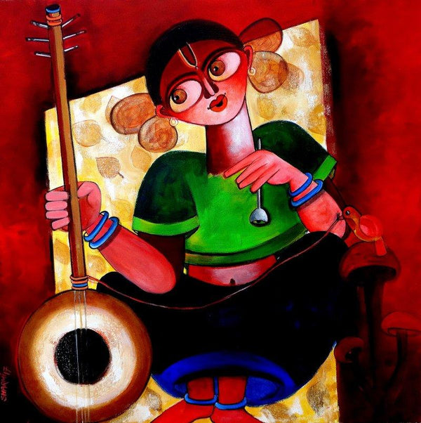 Baishnabi Painting by Sharmi Dey | ArtZolo.com