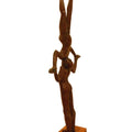 Figurative sculpture titled 'Balance', 28x12x8 inches, by artist Rakesh Sadhak on Bronze