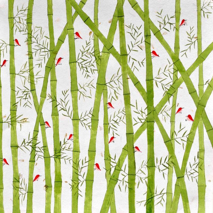 Bamboo Forest Painting by Sumit Mehndiratta | ArtZolo.com
