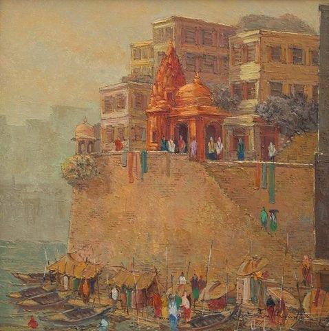 Banaras 1 Painting by Yashwant Shirwadkar | ArtZolo.com
