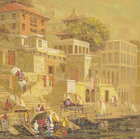 Banaras 4 Painting by Yashwant Shirwadkar | ArtZolo.com
