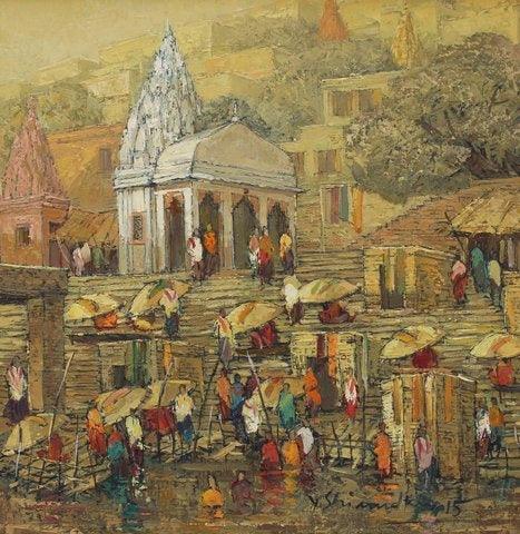 Banaras 7 Painting by Yashwant Shirwadkar | ArtZolo.com