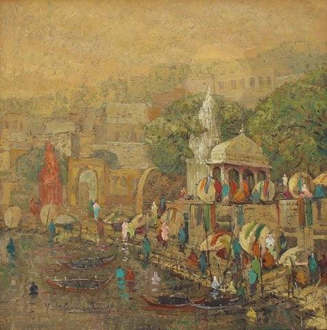 Banaras 8 Painting by Yashwant Shirwadkar | ArtZolo.com