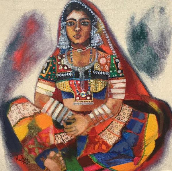 Banjara Woman Painting by Anjani Reddy | ArtZolo.com