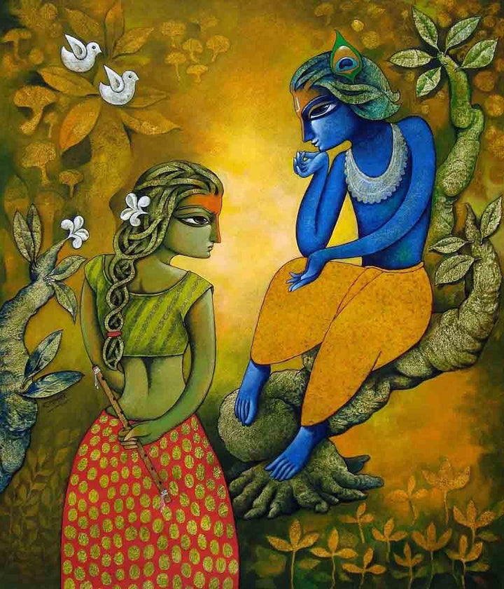 Bansidhar 15 Painting by Ramchandra B Pokale | ArtZolo.com