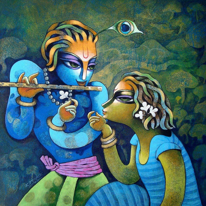 Bansidhar 42 Painting by Ramchandra B Pokale | ArtZolo.com
