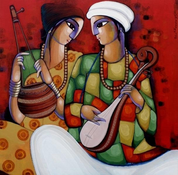 Baul 8 Painting by Sekhar Roy | ArtZolo.com
