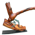Animals sculpture titled 'Beautiful', 52x40x12 inches, by artist Rakesh Sadhak on Wood, Bronze