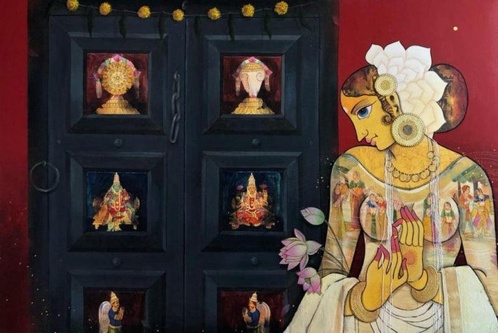 Beauty Painting by Sachin Kharat | ArtZolo.com