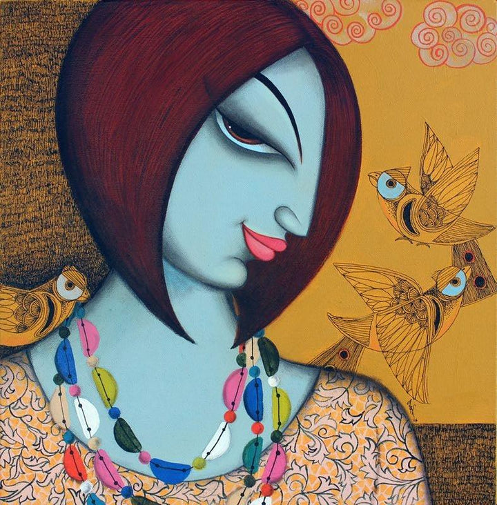 Beauty Painting by Varsha Kharatamal | ArtZolo.com