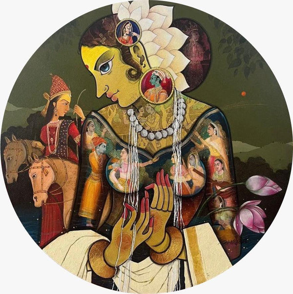 Beauty Painting by Sachin Kharat | ArtZolo.com