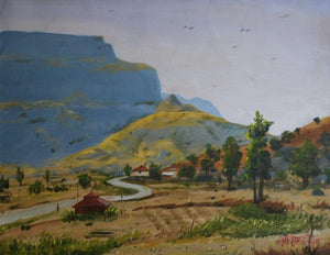 Nature acrylic painting titled 'Beauty Of Nature', 20x26 inches, by artist Ambadas Nagpure on Canvas