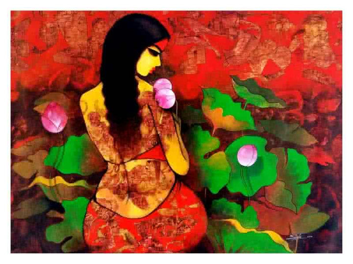 Beauty With Nature Painting by Mukesh Salvi | ArtZolo.com