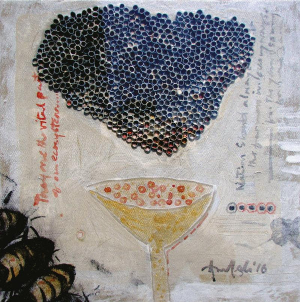 Bee Hive Painting by Amalesh Das | ArtZolo.com