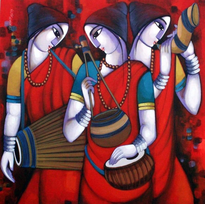 Bengali Tune 12 Painting by Sekhar Roy | ArtZolo.com