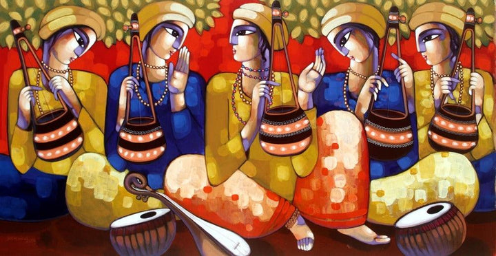 Bengali Tune Painting by Sekhar Roy | ArtZolo.com