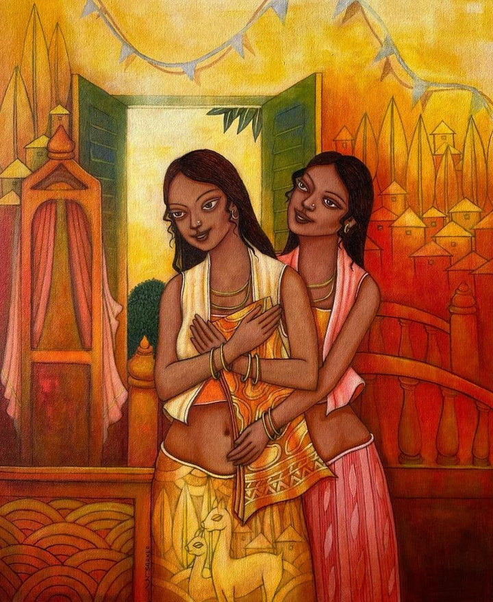 Bestfriend Painting by Aniruddha Sarker | ArtZolo.com