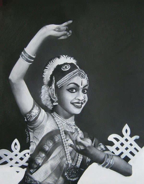 Bharatanatyam Iii Drawing by Sujith Puthran | ArtZolo.com
