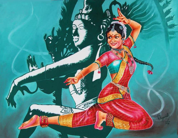 Bharatanatyam is a classical dance from by RAGUNATH | ArtZolo.com