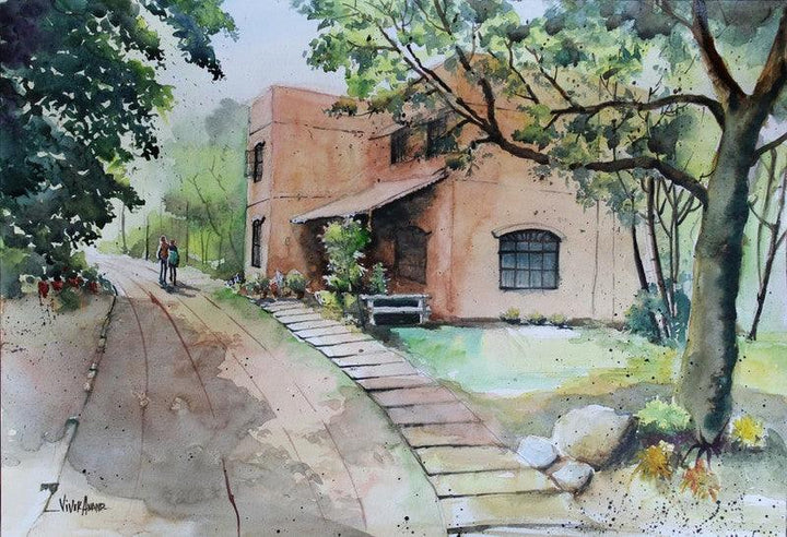 Bhoomii Ecological College Painting by Vivekanand Viswam | ArtZolo.com