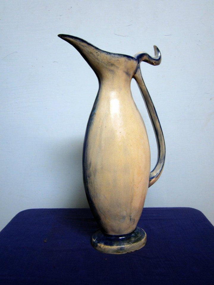 Bird Beak Long Pot Sculpture by Dulal Chandra Manna | ArtZolo.com