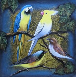 Birds 1 Painting by Pradeep Swain | ArtZolo.com