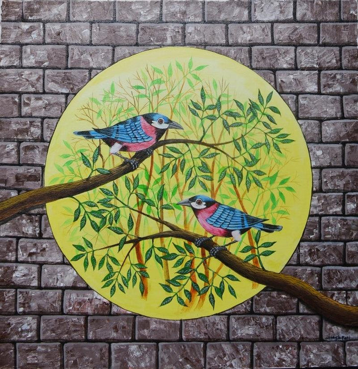 Birds 1001 Painting by Santosh Patil | ArtZolo.com