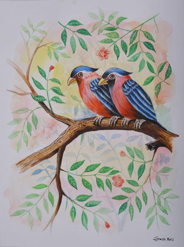 Birds 219 Painting by Santosh Patil | ArtZolo.com
