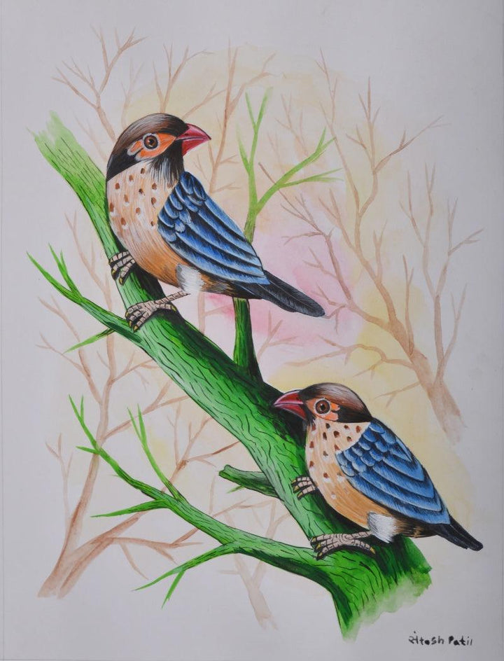 Birds 224 Painting by Santosh Patil | ArtZolo.com