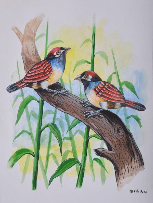 Birds 225 Painting by Santosh Patil | ArtZolo.com
