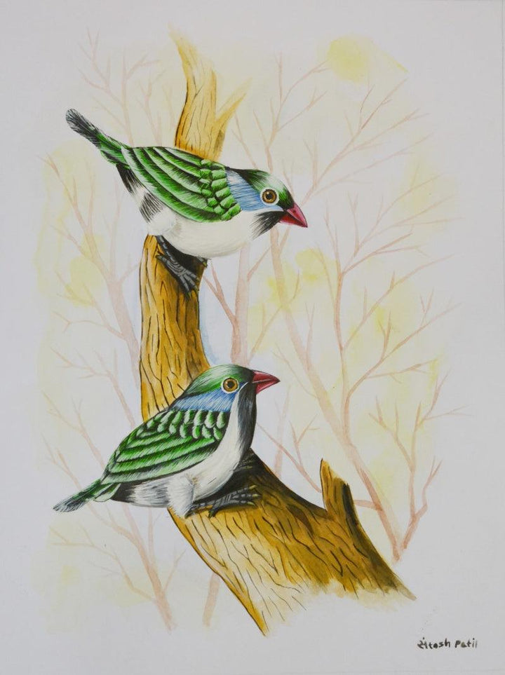 Birds 226 Painting by Santosh Patil | ArtZolo.com