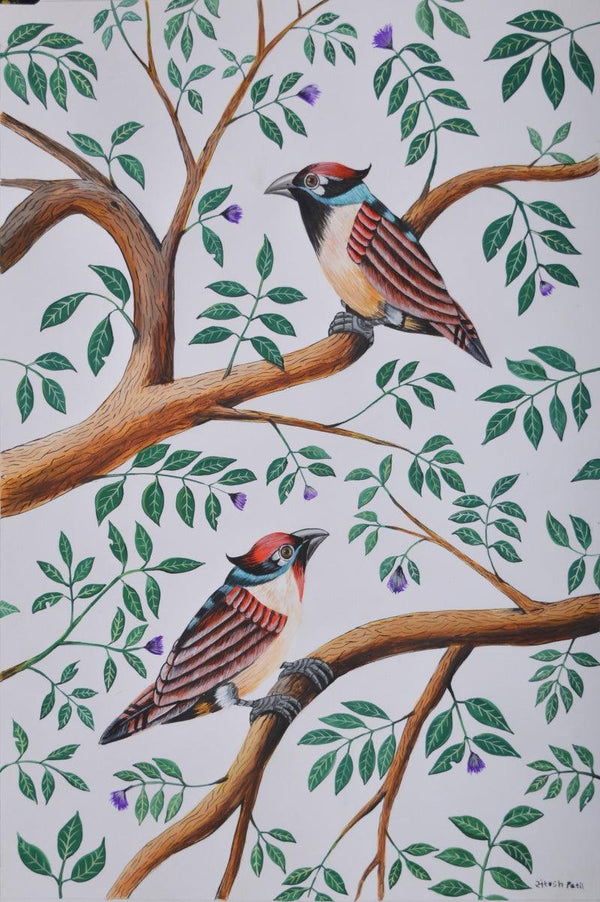 Birds 250 Painting by Santosh Patil | ArtZolo.com