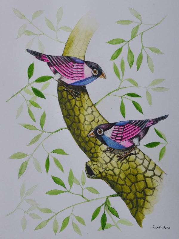Birds 258 Painting by Santosh Patil | ArtZolo.com