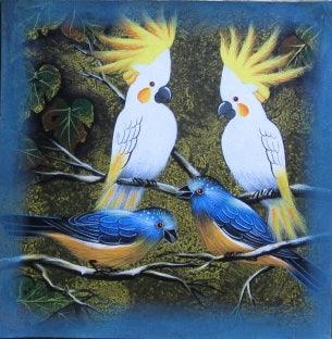 Birds 3 Painting by Pradeep Swain | ArtZolo.com