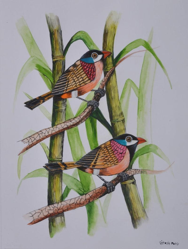 Birds Painting 60 Painting by Santosh Patil | ArtZolo.com